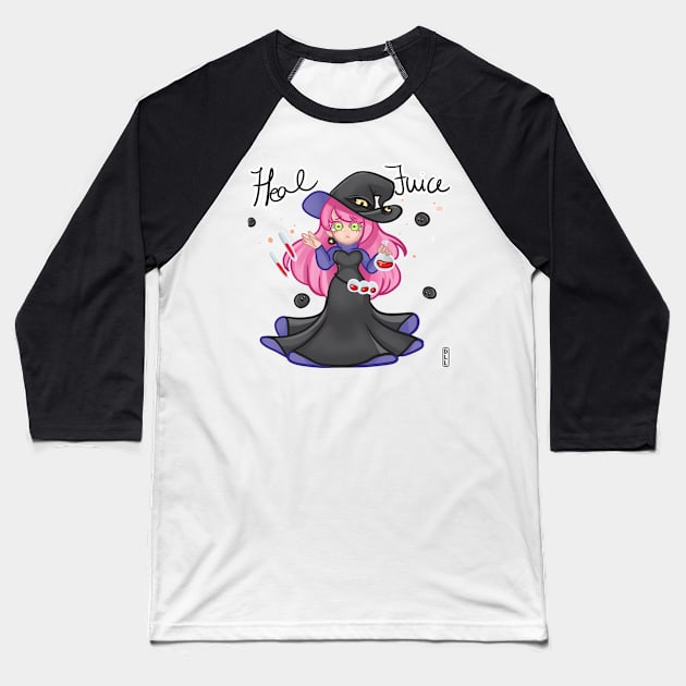 Heal Juice Baseball T-Shirt by darklightlantern@gmail.com